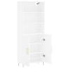 Stylish Highboard White 69.5x34x180 cm | Hipomarket