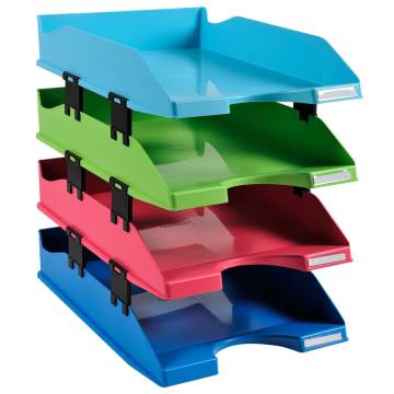 Exacompta Letter Tray Set 1928 - Climate Neutral & Multicolour