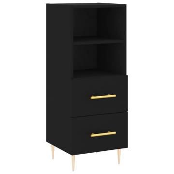 Stylish Highboard Black 34.5x34x180 cm | Hipomarket UK