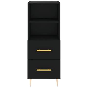 Stylish Highboard Black 34.5x34x180 cm | Hipomarket UK