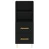 Stylish Highboard Black 34.5x34x180 cm | Hipomarket UK