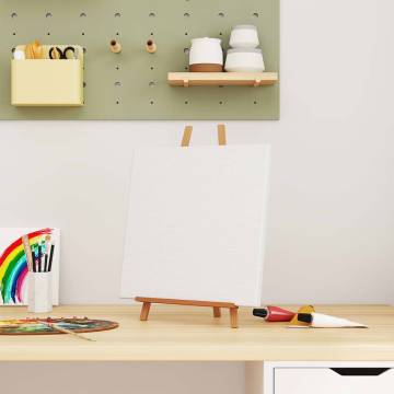 Stretched Canvases 12 pcs - White Fabric & Pine Wood Frame