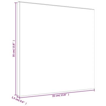 Stretched Canvases 12 pcs - White Fabric & Pine Wood Frame