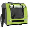 Pet Bike Trailer - Green & Grey Oxford Fabric & Iron | HipoMarket