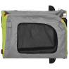 Pet Bike Trailer - Green & Grey Oxford Fabric & Iron | HipoMarket