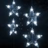 LED Star Curtain Fairy Lights - 500 Cold White LEDs & 8 Modes