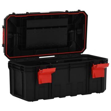 Tool Box Black and Red - 55x28x26.5 cm | Hipomarket