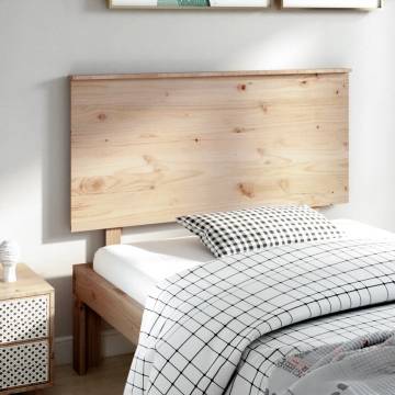 Stylish Solid Wood Pine Bed Headboard - 124x6x82.5 cm