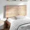 Bed Headboard 124x6x82.5 cm Solid Wood Pine Colour natural Size 124 x 82.5 cm Quantity in Package 1 