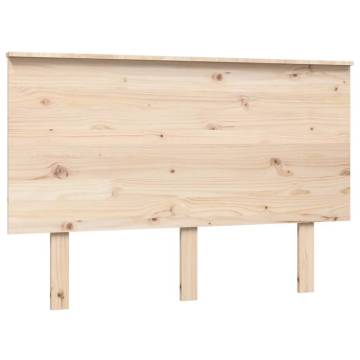 Stylish Solid Wood Pine Bed Headboard - 124x6x82.5 cm