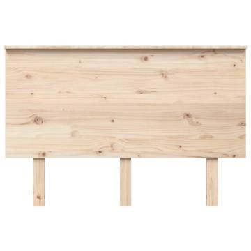 Stylish Solid Wood Pine Bed Headboard - 124x6x82.5 cm