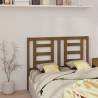 Stylish Honey Brown Solid Wood Bed Headboard - 146x4x100 cm