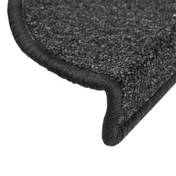 Stair Mats 10 pcs 56x17x3 cm Anthracite - HipoMarket