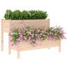 Planter 110x84x75 cm Solid Wood Pine | Hipo Market