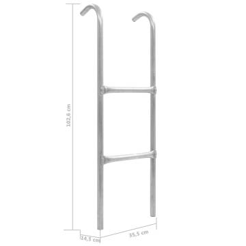 2-Step Trampoline Ladder - Heavy Duty Steel 102.6 cm | HipoMarket