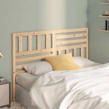 Stylish Solid Wood Pine Bed Headboard - 141x4x100 cm