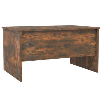 Stylish Smoked Oak Coffee Table - 80x50 cm | Hipomarket