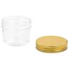 Glass Jam Jars with Gold Lid - 48 pcs 110 ml | HipoMarket