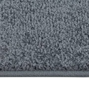 Elegant Anthracite Short Pile Rug 200x290 cm - HipoMarket