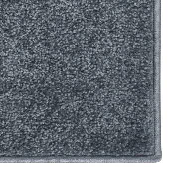 Elegant Anthracite Short Pile Rug 200x290 cm - HipoMarket