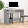 Desk Grey Sonoma - 100x50x75 cm - Engineered Wood