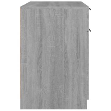 Desk Grey Sonoma - 100x50x75 cm - Engineered Wood