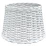 Stylish White Wicker Ceiling Lamp Shade Ø40x26 cm | HipoMarket