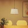 Stylish White Wicker Ceiling Lamp Shade Ø40x26 cm | HipoMarket