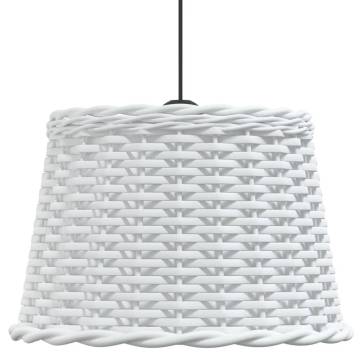 Stylish White Wicker Ceiling Lamp Shade Ø40x26 cm | HipoMarket