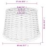 Stylish White Wicker Ceiling Lamp Shade Ø40x26 cm | HipoMarket