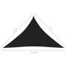 Sunshade Sail Oxford Fabric Triangular 3x3x4.24m - Black