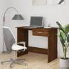 Brown Oak Desk 100x50x76 cm - Stylish & Practical Workspace