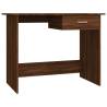 Brown Oak Desk 100x50x76 cm - Stylish & Practical Workspace