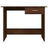 Brown Oak Desk 100x50x76 cm - Stylish & Practical Workspace