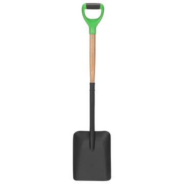 Durable Garden Shovel with D Grip | Steel & Hardwood