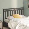 Bed Headboard Grey 126x4x100 cm Solid Wood Pine Colour grey Size 126 x 100 cm Quantity in Package 1 