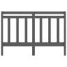 Stylish Grey Bed Headboard - Solid Pine Wood 126x4x100 cm