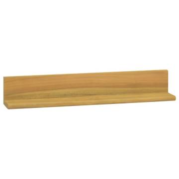 Wall Shelves 2 pcs - Solid Teak Wood | HipoMarket