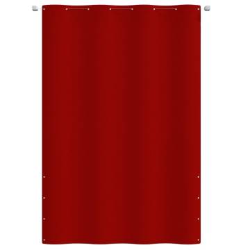 Balcony Screen Red 160x240 cm - Water-resistant Privacy