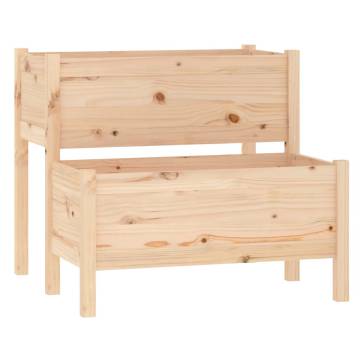 Solid Wood Pine Planter 84.5x84x75 cm | Hipomarket UK