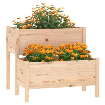 Solid Wood Pine Planter 84.5x84x75 cm | Hipomarket UK