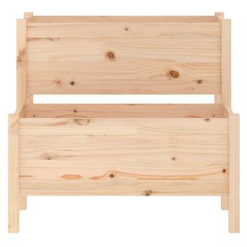 Solid Wood Pine Planter 84.5x84x75 cm | Hipomarket UK