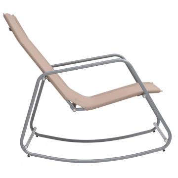 Garden Swing Chair Taupe 95x54x85 cm | Hipomarket UK