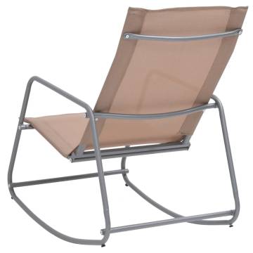 Garden Swing Chair Taupe 95x54x85 cm | Hipomarket UK