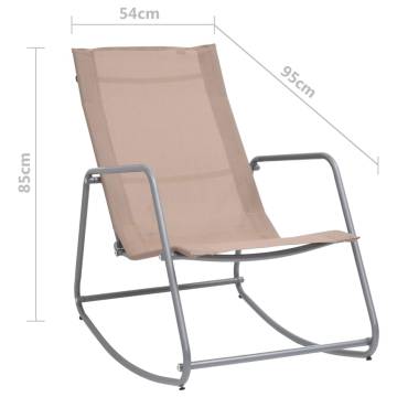 Garden Swing Chair Taupe 95x54x85 cm | Hipomarket UK