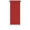 Outdoor Roller Blind 60x140 cm Red HDPE Size 60 x 140 cm 