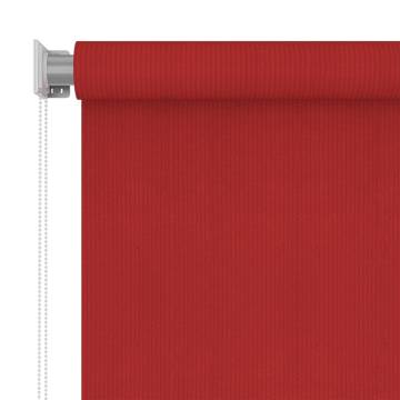 Outdoor Roller Blind 60x140 cm Red HDPE | Privacy & UV Protection