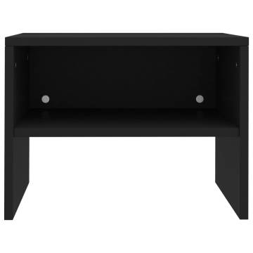 Elegant Black Bedside Cabinets - Set of 2 | Hipomarket