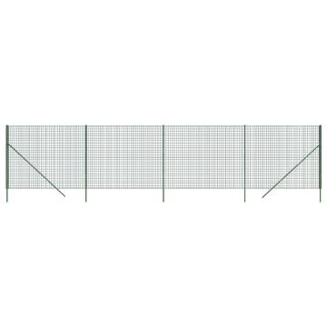 Green Wire Mesh Fence 2x10 m | Durable Galvanised Steel