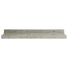 Stylish 4 pcs Concrete Grey Wall Shelves - Hipomarket UK